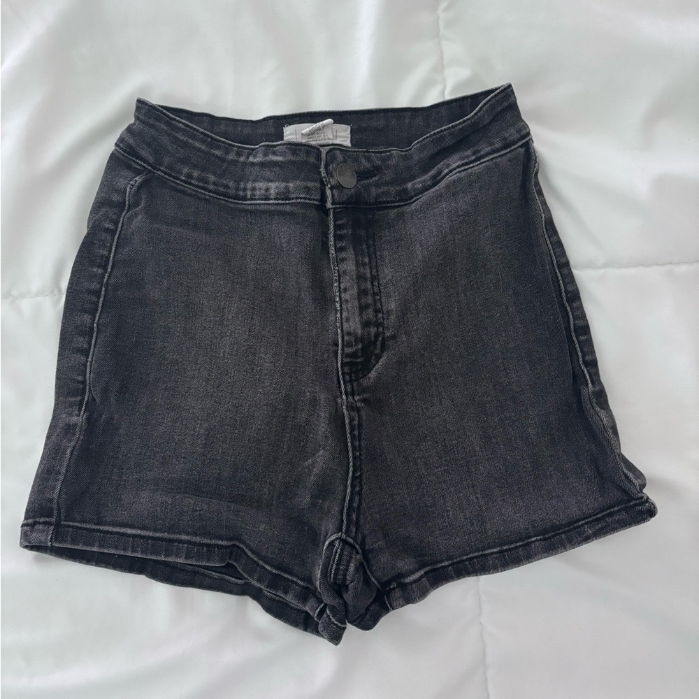 Women's Black Denim Shorts